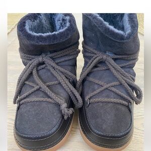 Free People Ikkii Inuikki now NEW waterproof winter Shearling Brown Suede boots